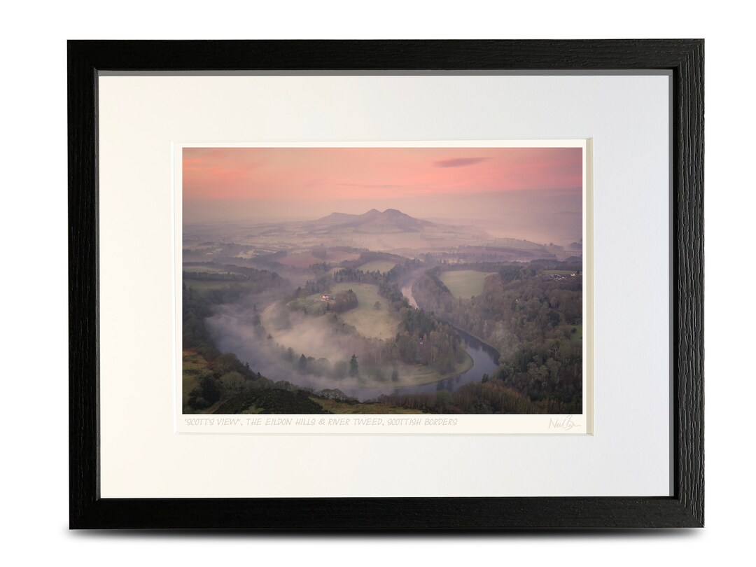 Scott's View - River Tweed & Eildon Hills Borders Scotland - A4 ...