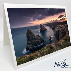 Piles de Duncansby Caithness - Carte de voeux Ecosse par le photographe paysagiste écossais Neil Barr - Intérieur vierge