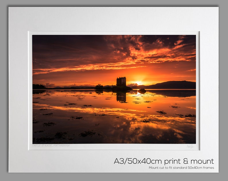 Castle Stalker Scotland A3 50x40cm Unframed Scottish Fine Art Photo Print by Neil Barr of NB Photography image 2