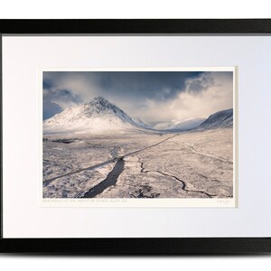 Buachaille Etive Mòr / Stob Dearg Glen Coe Scotland - A4 (40x30cm) Framed Scottish Fine Art Photo Print by Neil Barr