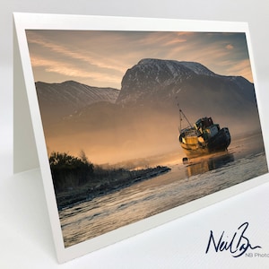 Ben Nevis - Carte de voeux Ecosse par le photographe paysagiste écossais Neil Barr - Intérieur vierge