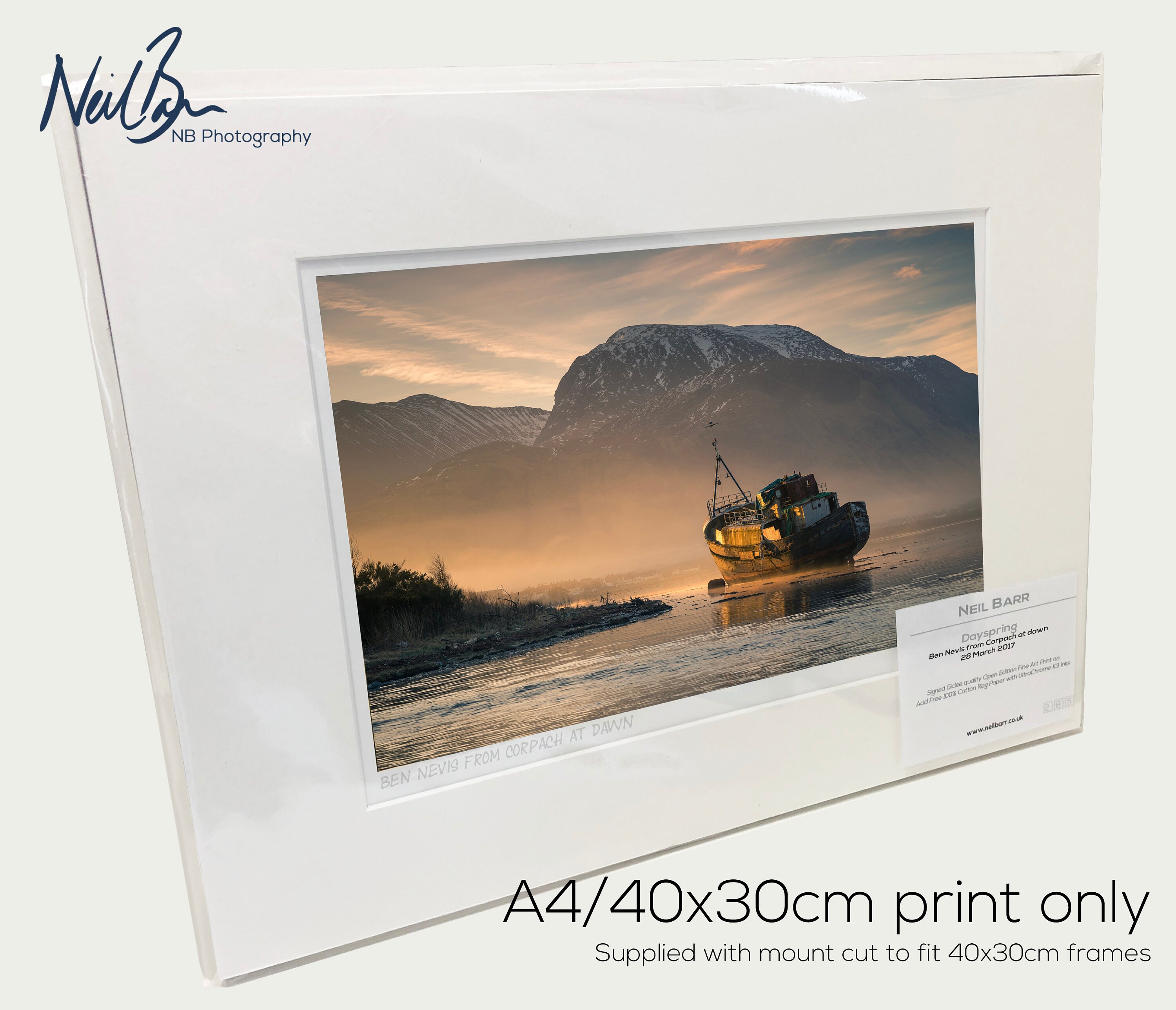 Greeting Card, Ben Nevis From Above Gaul, Photographed By Jack Marris - View #12