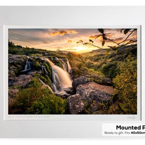 Cascada de Loup of Fintry, Endrick Water, Stirling, Escocia - A3 (40 x 50 cm) (Enmarcada y sin enmarcar) - Impresión fotográfica de paisaje escocés - Regalo de Escocia Unframed