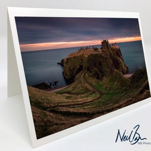 Dunnottar Castle Aberdeenshire - Scottish Greeting Card by Scotland Landscape Photographer Neil Barr - Blank Inside
