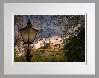 Edinburgh Castle from Princes Street Gardens Scotland - A3 (50x40cm) Unframed Scottish Fine Art Photo Print by Neil Barr