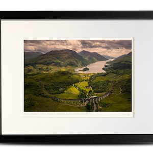 Jacobite Train and Glenfinnan Viaduct Scotland - A4 (40x30cm) Framed Scottish Fine Art Photo Print by Neil Barr of NB Photography