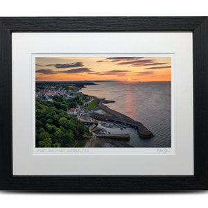 Dysart & Dysart Harbour, East Neuk of Fife, Scotland - A5 (10&quot; x 8&quot;) Framed Scottish Fine Art Photo Print by Neil Barr of NB Photography