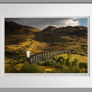 The Jacobite Steam Train Glenfinnan Viaduct Scotland - A3 (50x40cm) Unframed Scottish Fine Art Photo Print by Neil Barr of NB Photography