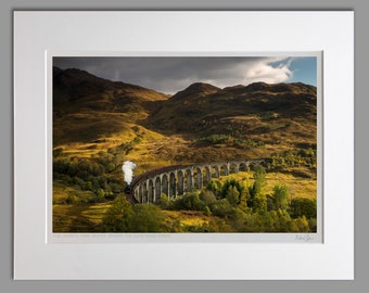 The Jacobite Steam Train Glenfinnan Viaduct Scotland - A3 (50x40cm) Unframed Scottish Fine Art Photo Print by Neil Barr of NB Photography