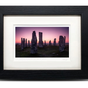 Callanish Stones Isle of Lewis Outer Hebrides Scotland - A6 (7" x 5") Framed Scottish Fine Art Photo Print by Neil Barr