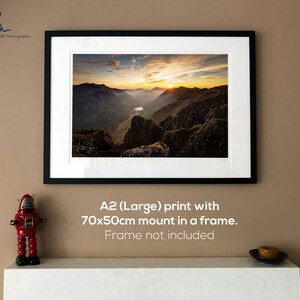 Last Evening Sunlight On The Aonach Eagach Ridge High Above Glen Coe, Scottish Highlands - View #6