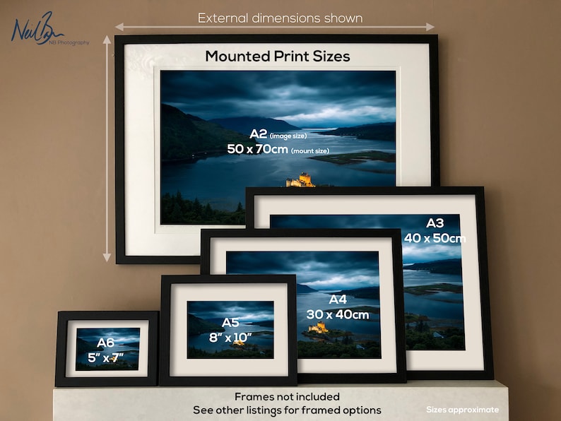 7 x 5 Scotland Unframed Scottish Fine Art Photo Print by Neil Barr of NB Photography A6 A6 Portencross Pier North Ayrshire