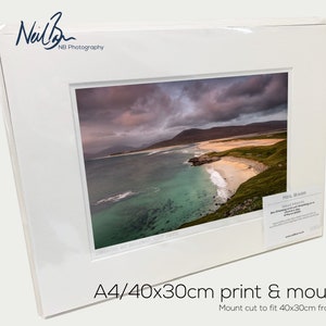 Luskentyre & Sheileboist, West Harris, Outer Hebrides, Scotland - A4 (40x30cm) Unframed Scottish Fine Art Photo Print by Neil Barr