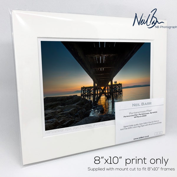 Portencross Pier Ayrshire Scotland - A5 (10" x 8") Unframed Scottish Fine Art Photo Print by Neil Barr of NB Photography