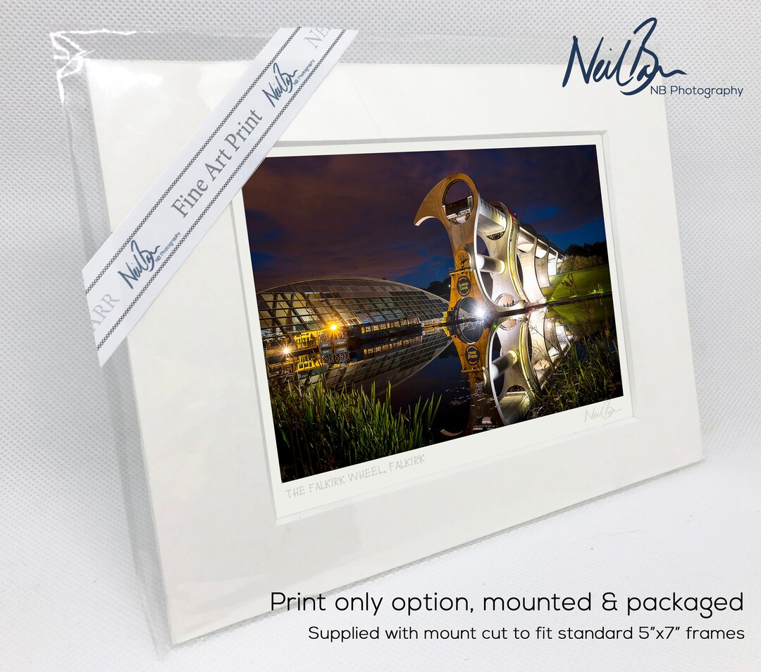 Falkirk Wheel Scotland A6 7 X 5 Unframed Scottish Fine Art Photo Print by Neil Barr of NB