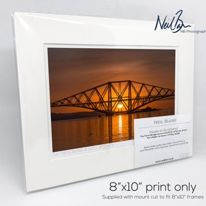 The Forth Bridge & Firth of Forth, Scotland - A5 (10&quot; x 8&quot;) Unframed Scottish Fine Art Photo Print by Neil Barr of NB Photography