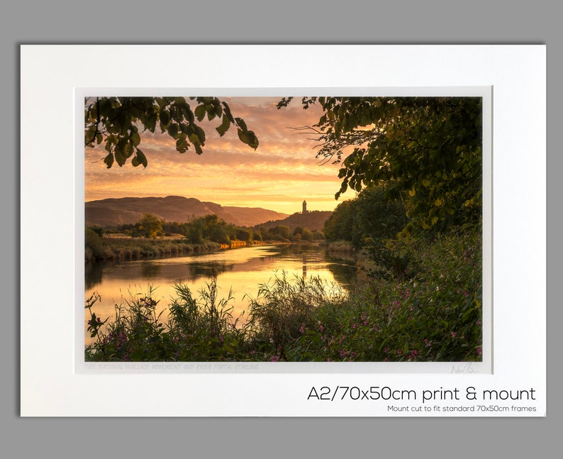 70x50cm A2 A2 The Wallace Monument Stirling Scotland Unframed Scottish Fine Art Photo Print by Neil Barr of NB Photography