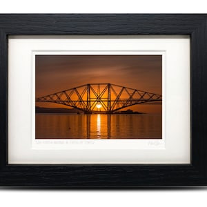 The Forth Bridge & Firth of Forth, Scotland - A6 (7&quot; x 5&quot;) Framed Scottish Fine Art Photo Print by Neil Barr of NB Photography