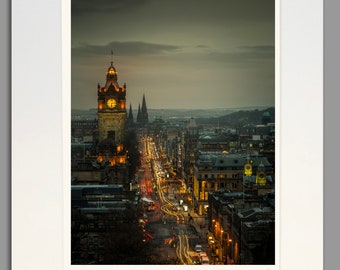 Auld Reekie - Princes Street Edinburgh Scotland - A3 (40x50cm) Unframed Scottish Fine Art Photo Print by Neil Barr