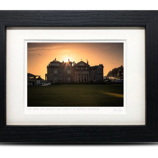 The Royal & Ancient Golf Club of St Andrews Fife Scotland - A6 (7" x 5") Framed Scottish Fine Art Photo Print by Neil Barr
