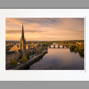 Perth, River Tay & Smeaton&#39;s Bridge, Scotland - A2 (70x50cm) Unframed Scottish Fine Art Photo Print by Neil Barr of NB Photography