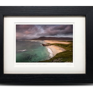 Luskentyre & Sheileboist, West Harris, Outer Hebrides, Scotland - A6 (7&quot; x 5&quot;) Framed Scottish Fine Art Photo Print by Neil Barr