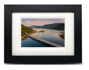 A6 Eilean Donan Castle, Dornie, Scotland - A6 (7" x 5") Framed Scottish Fine Art Photo Print by Neil Barr of NB Photography