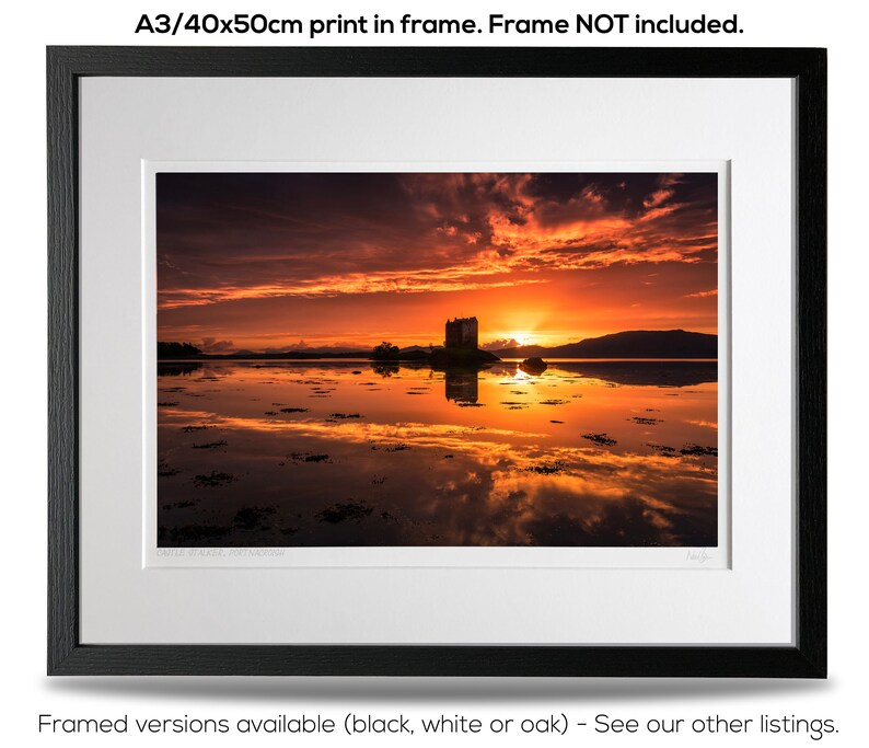 Castle Stalker Scotland A3 50x40cm Unframed Scottish Fine Art Photo Print by Neil Barr of NB Photography image 5