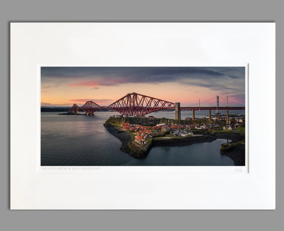 70x50cm A2 A2 The Forth Bridge & North Queensferry Scotland Unframed Scottish Fine Art Photo Print by Neil Barr of NB Photography