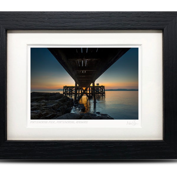 Portencross Pier Ayrshire Scotland - A6 (7" x 5") Framed Scottish Fine Art Photo Print by Neil Barr of NB Photography