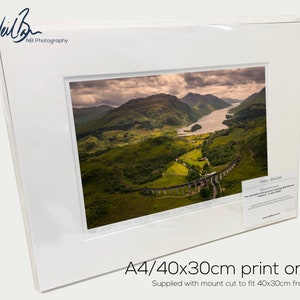 Jacobite Train and Glenfinnan Viaduct Scotland - A4 (40x30cm) Unframed Scottish Fine Art Photo Print by Neil Barr of NB Photography