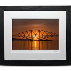 The Forth Bridge & Firth of Forth, Scotland - A5 (10&quot; x 8&quot;) Framed Scottish Fine Art Photo Print by Neil Barr of NB Photography