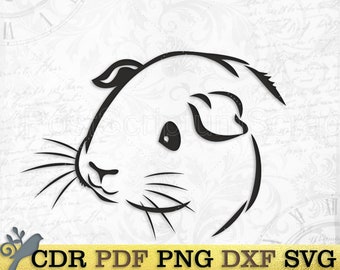 Download Free Guinea Pig Art Etsy SVG Cut Files