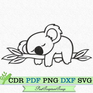 Download Mama And Baby Koala Outline Svg Koalas Cutting File Love Mum Etsy