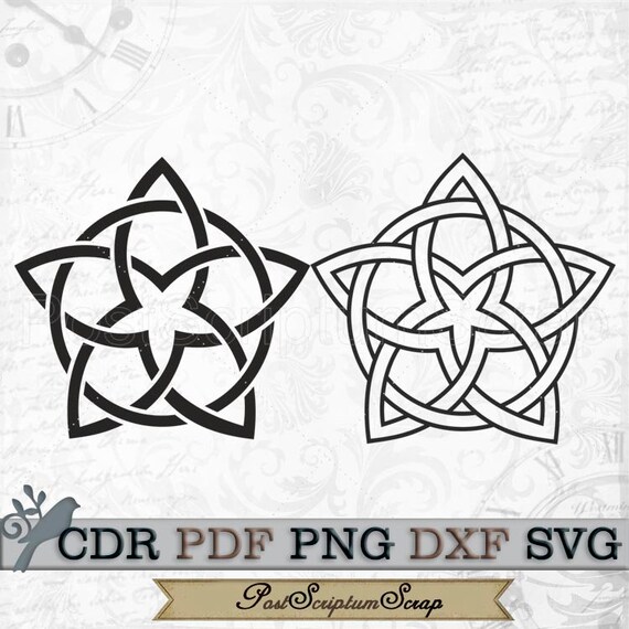 Download Celtic Art Print Star Irish Scotland Svg File Clipart Symbol Etsy
