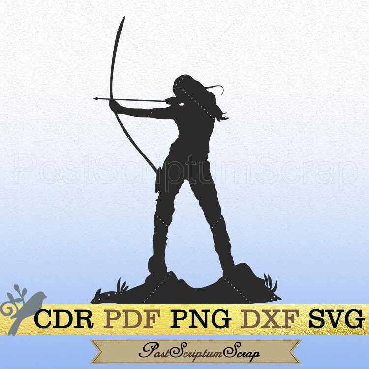 Archery Svg File Arrow Silhouette Clip Art Decor Arrows Etsy