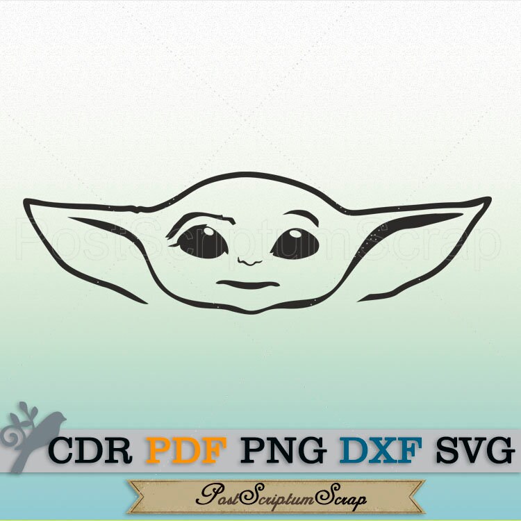 Download Baby Yoda T Shirts Svg Star Wars Clipart Mandalorian Etsy