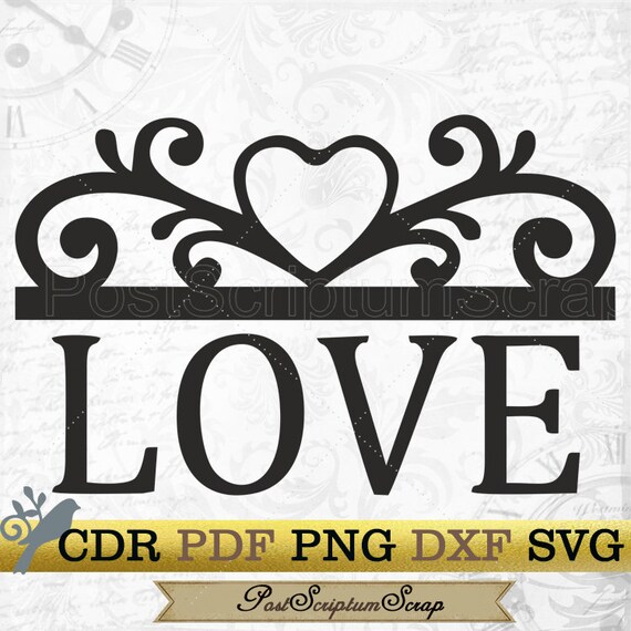 Love Svg Wedding Svg Heart Svg Love Card I Love You Card Etsy