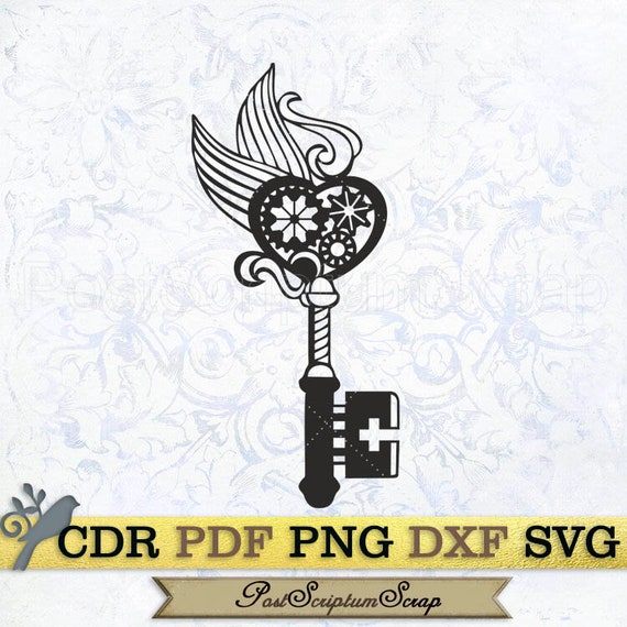 Download Steampunk Clipart Key Svg Shirt Vector Decor Vintage Skeleton Etsy