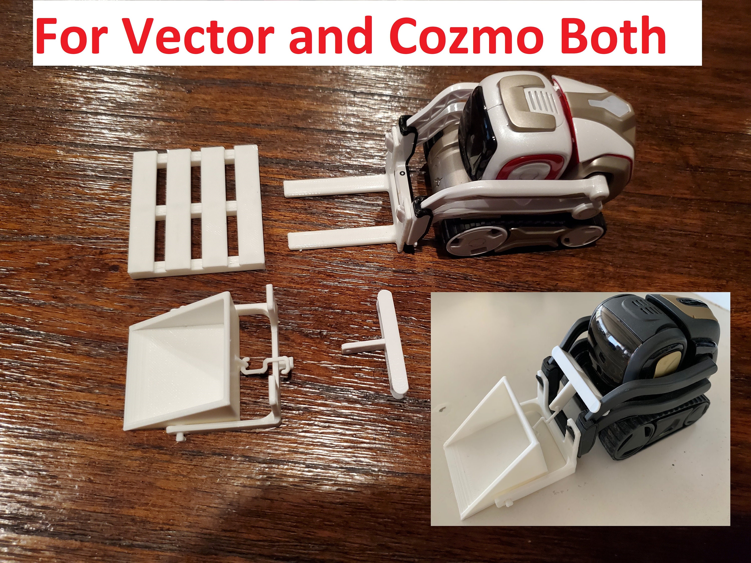 Cozmo and Vector Accessories Trailer- Easy Hook and Unhook