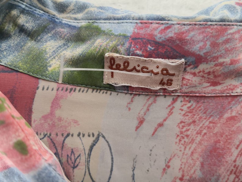 XL Vintage blouse with cool print