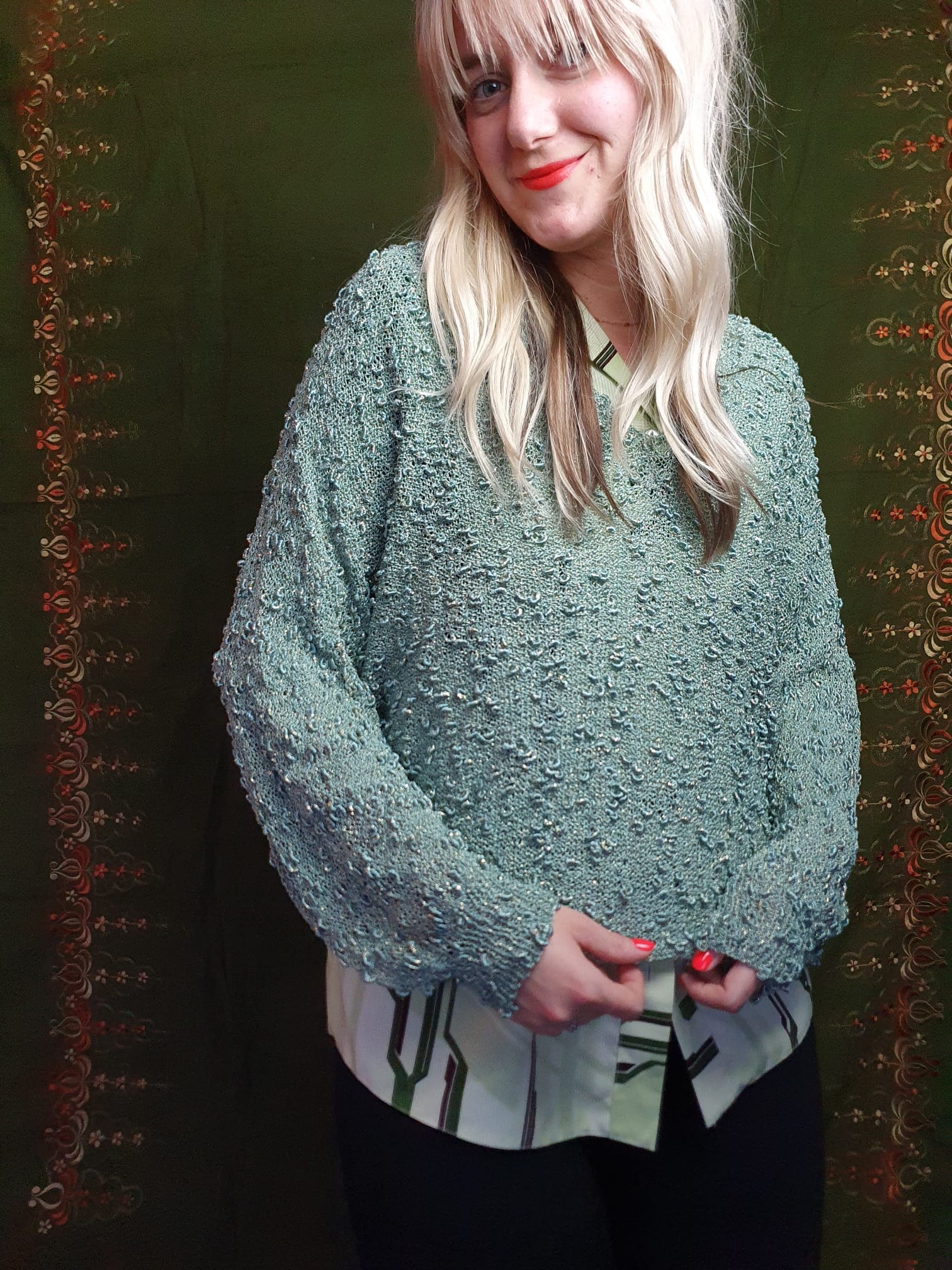 Baggy green best sale sweater