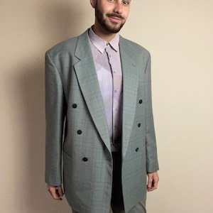 Vintage 80er Blazer - grün - L / Groß