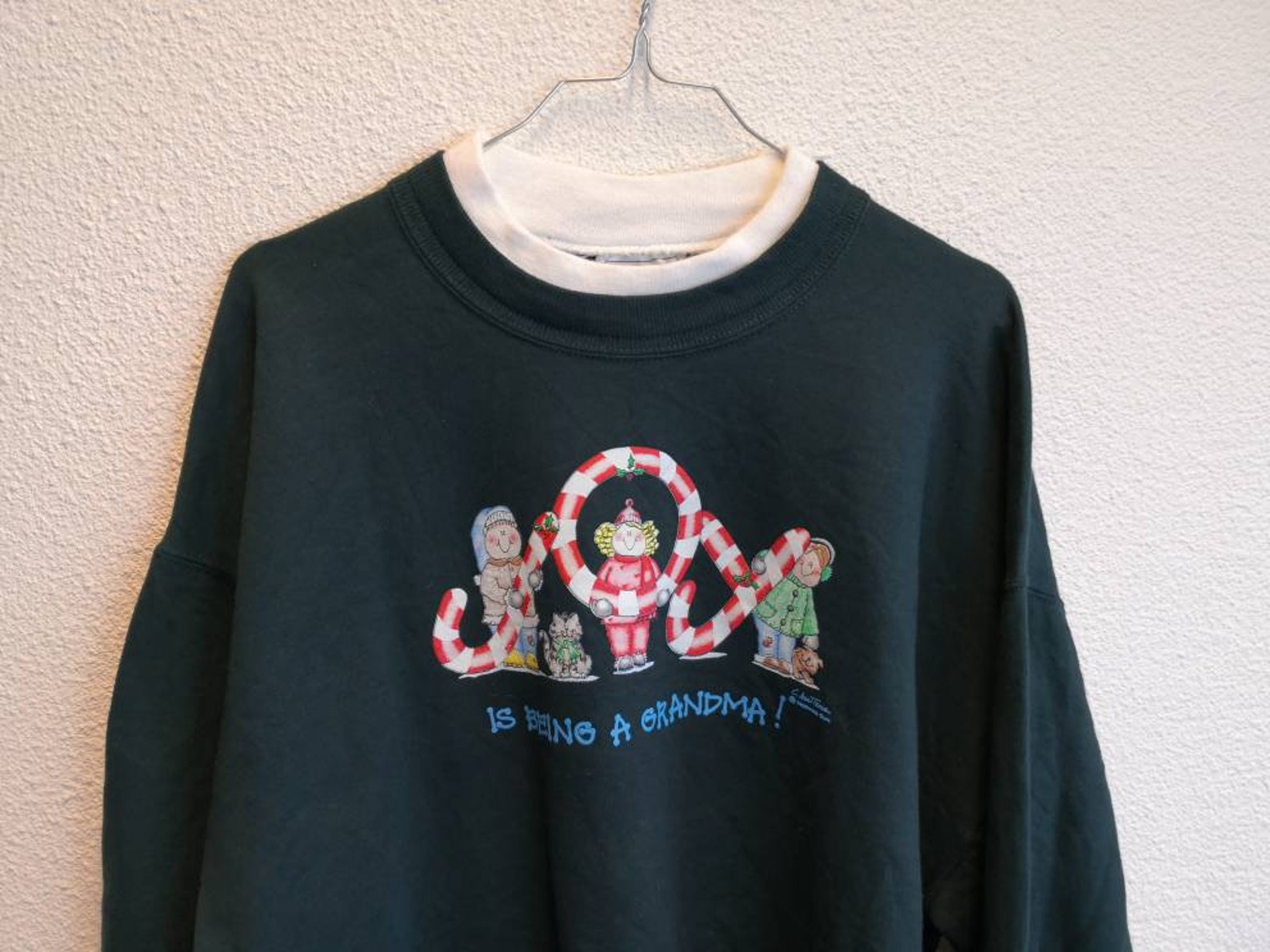 Vintage Christmas sweater / Christmas / sweater / print / | Etsy