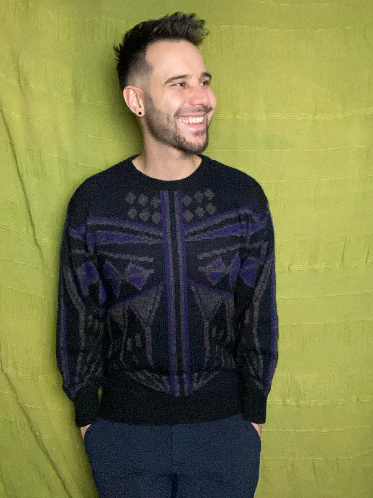 Black coogi sweater hot sale