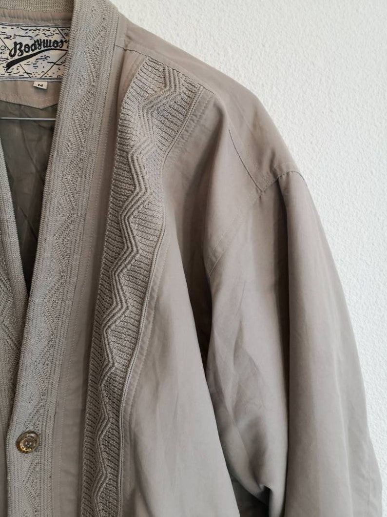 M medium Vintage beige cardigan cardigan jacket
