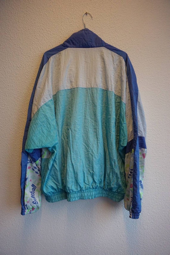 Vintage 90's trainingjack met print (L) - image 6