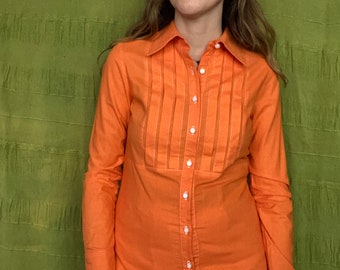 Vintage orange blouse - 36/S/small