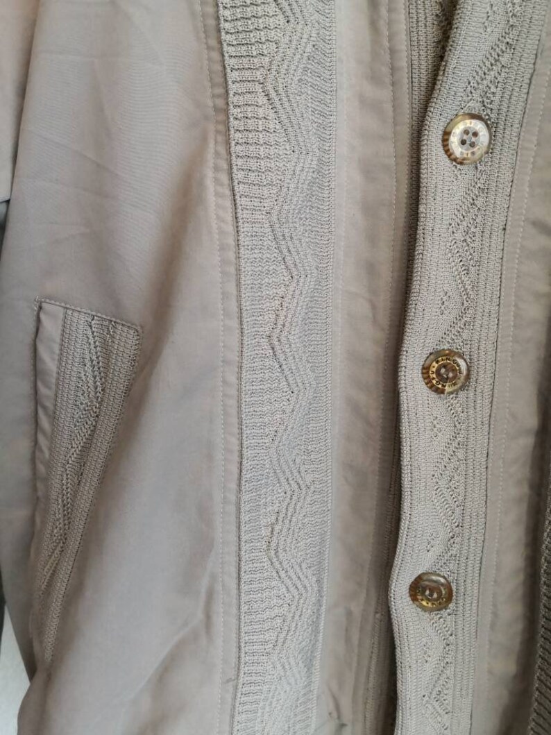 M medium Vintage beige cardigan cardigan jacket