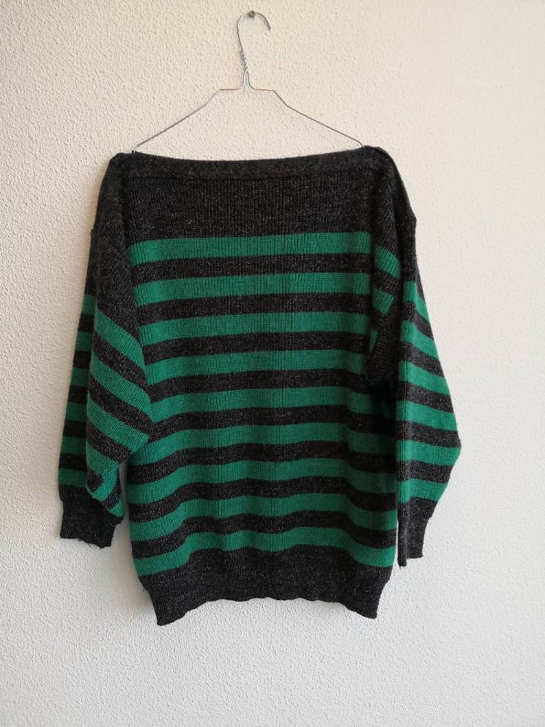 green and black striped sweater brandy